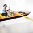 Rower man - Paya Replica tin toy