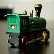 Green Tin Locomotive with clockwork - Small Replica Green Tin Locomotive with clockwork - Small Replica