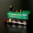 Green Tin Locomotive with clockwork - Small Replica