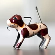 Crazy Dog tin toy