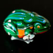 Jumping frog tin toy