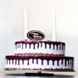 Birthday cake musical tin toy with candles Birthday cake musical tin toy with candles