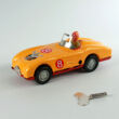 Yellow Racing car tin toy
