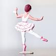 Balerina - lapos ólomfigura Balerina - lapos ólomfigura