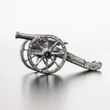 Unpainted lead cannon 4cm