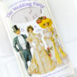 Wedding Paper Dressing Doll Set with 3 figures