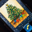 Christmas tree -changing card
