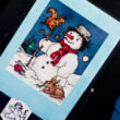 Building Snowman changing card