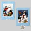 Building Snowman changing card