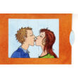 A csók - változó képeslap