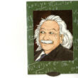 Einstein - változó képeslap