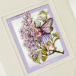 Lilac flower fairy greeting card with envelope
