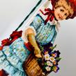 Flower girl in blue dress - bookmark Flower girl in blue dress - bookmark