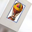 Hőlégballon - jó utat - ablakos képeslap Hőlégballon - jó utat - ablakos képeslap