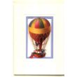 Hőlégballon - jó utat - ablakos képeslap