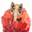 Red Poppy fairy 3D card