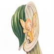 Orchidea tündér - térbeli üdvözlőlap Orchidea tündér - térbeli üdvözlőlap