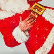 Advent calendar with Santa
