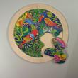 Madarak - 16 elemes kör alakú puzzle fából Madarak - 16 elemes kör alakú puzzle fából
