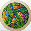 Madarak - 16 elemes kör alakú puzzle fából Madarak - 16 elemes kör alakú puzzle fából