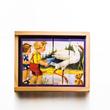 Kocka puzzle - életképek fa dobozban Kocka puzzle - életképek fa dobozban