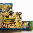Kocka puzzle - életképek fa dobozban Kocka puzzle - életképek fa dobozban
