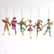 HARLEKIN carnival group - hanging decoration 6 pcs