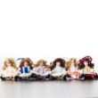 Porcelain dolls set - 6 pcs