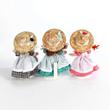Porcelain dolls in straw 13 cm Porcelain dolls in straw 13 cm