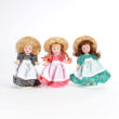 Porcelain dolls in straw 13 cm