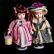 PORCELÁNBABA 2/szett H30cm PORCELÁNBABA 2/szett H30cm