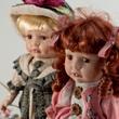 PORCELÁNBABA 2/szett H30cm PORCELÁNBABA 2/szett H30cm