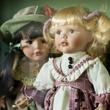 PORCELÁNBABA 2/szett H30cm PORCELÁNBABA 2/szett H30cm