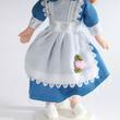 Kék szobalány porcelánbaba babaházba 11cm Kék szobalány porcelánbaba babaházba 11cm