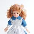 Kék szobalány porcelánbaba babaházba 11cm Kék szobalány porcelánbaba babaházba 11cm