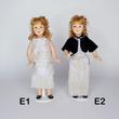 Kecses porcelánbaba különféle ruhákban 22 cm Kecses porcelánbaba különféle ruhákban 22 cm