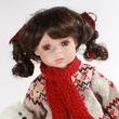 LORA porcelánbaba mackóval 46cm LORA porcelánbaba mackóval 46cm