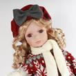 LIVIA porcelánbaba mackóval 47cm LIVIA porcelánbaba mackóval 47cm