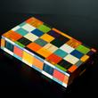 Domino de lux in wooden inlaid box