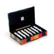 Domino de lux in wooden inlaid box
