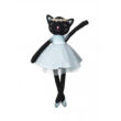 Cili fekete macskalány 32cm