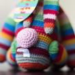 Colour Stripy Crochet Rabbit Colour Stripy Crochet Rabbit