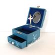 Blue musical jewel case with drawer Blue musical jewel case with drawer