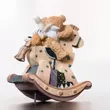 Bear and his friends on rocking horse - musical toy