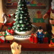 Musical toyshop in winter Christmas decoration item