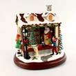 Zenélő játékbolt  havas tetővel - karácsonyi dekoráció