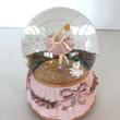 Ballerina with white cat - musical snow globe sale goods Ballerina with white cat - musical snow globe sale goods