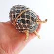 FEKETE FABERGÉ TOJÁS - hasonmás zenélő ajándéktárgy ékszertartó FEKETE FABERGÉ TOJÁS - hasonmás zenélő ajándéktárgy ékszertartó