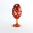 PIROS VIRÁGOS FABERGÉ zenélő ékszertartó PIROS VIRÁGOS FABERGÉ zenélő ékszertartó