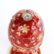 PIROS VIRÁGOS FABERGÉ zenélő ékszertartó PIROS VIRÁGOS FABERGÉ zenélő ékszertartó